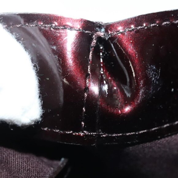 LOUIS VUITTON Monogram Vernis Wilshire PM Hand Bag Amarante - Picture 8 of 15